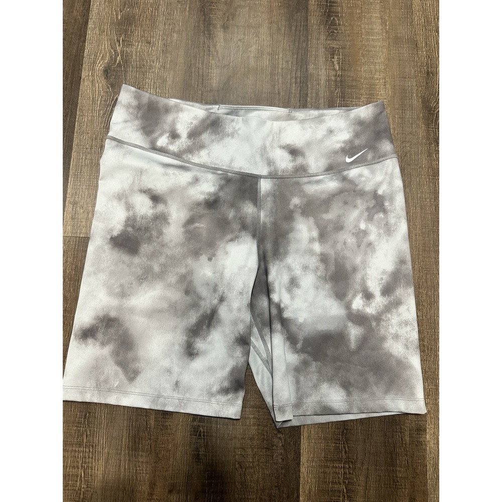 Nike Women’s Gray Tie-Dye Bike Shorts
